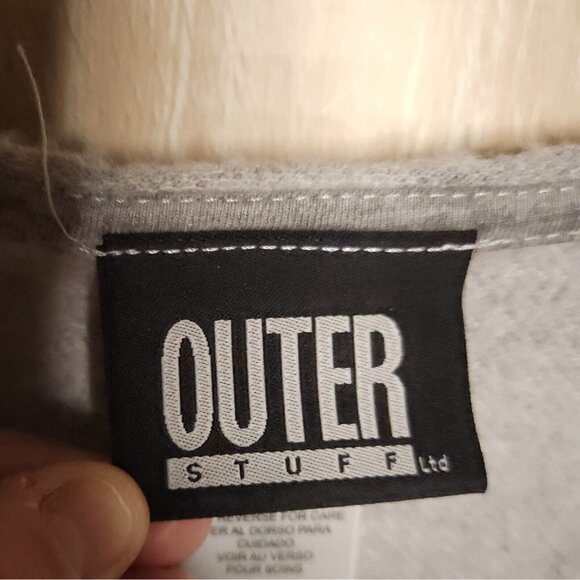 University Of Kansas New Grey Distressed Lightweight Sweatshirt 7 - Picture 6 of 7